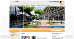 Desktop Screenshot of fh-rosenheim.de